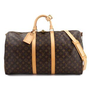 LOUIS VUITTON Monogram Keepall Bandouliere 55 Luggage M41414 Unisex 90281981
